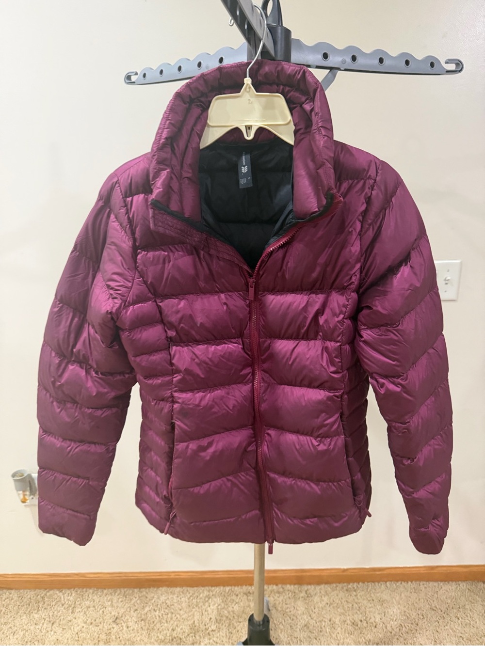 all in motion Women's Quilted Puffer Jacket - Plum